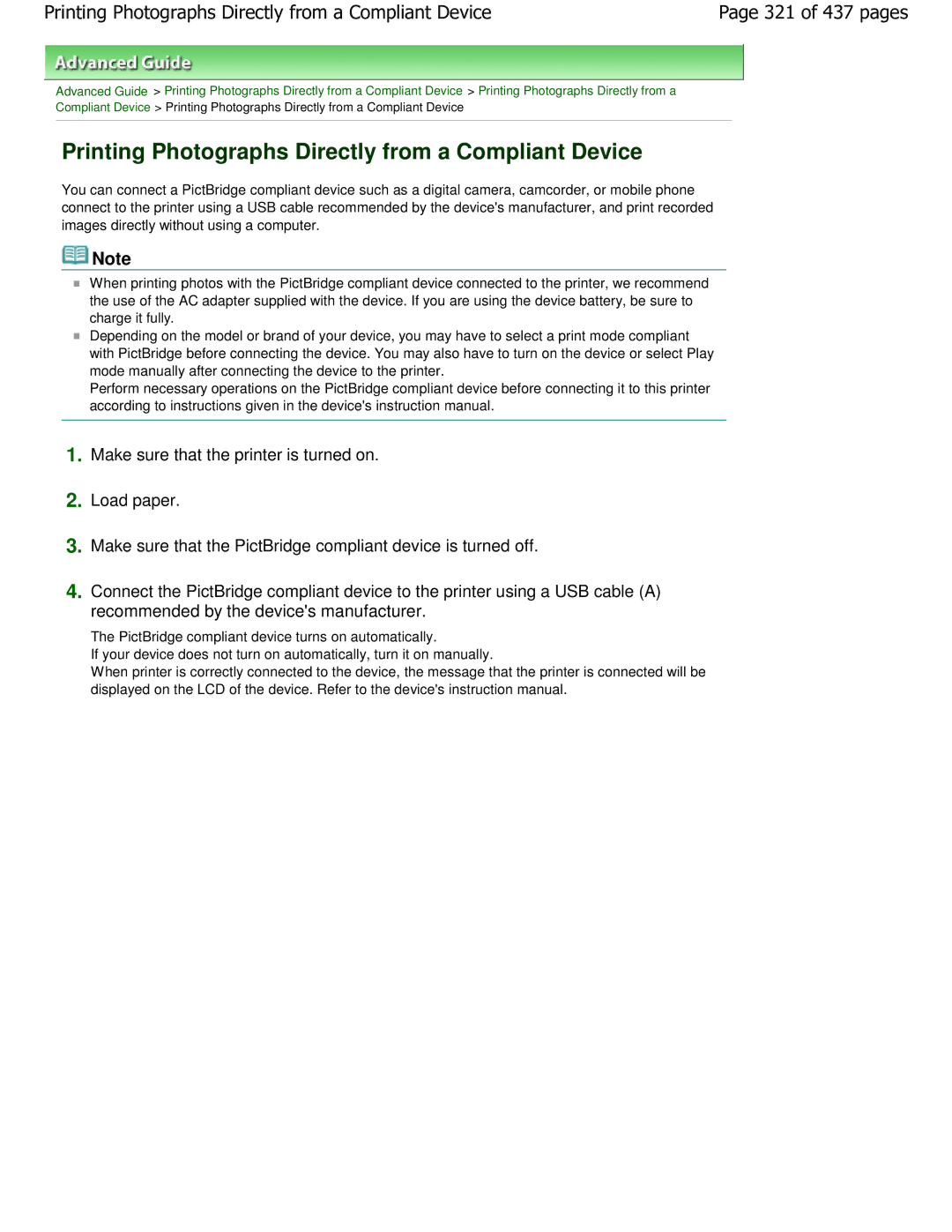 Canon iP4700 manual 321 of 437 pages 