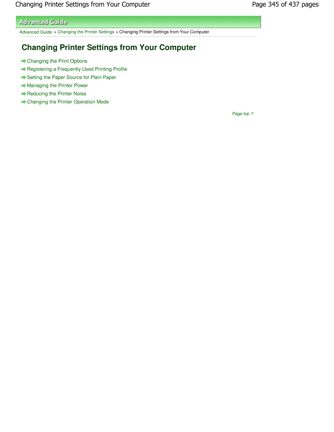 Canon iP4700 manual Changing Printer Settings from Your Computer, 345 of 437 pages 