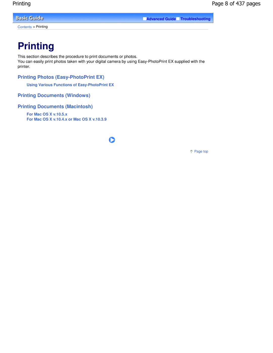 Canon iP4700 manual Printing 8 of 437 pages 