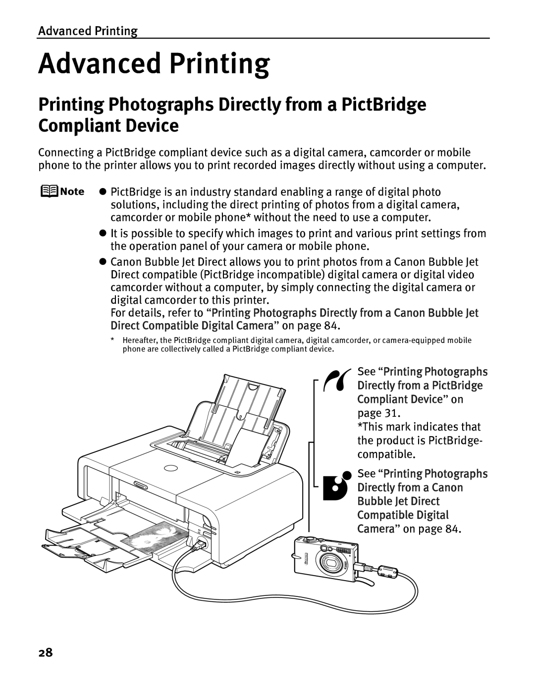 Canon IP5200 quick start Advanced Printing 