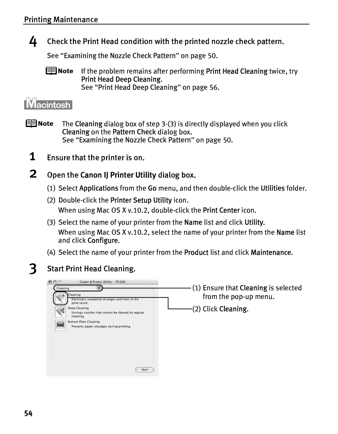 Canon IP5200 quick start Ensure that the printer is on 