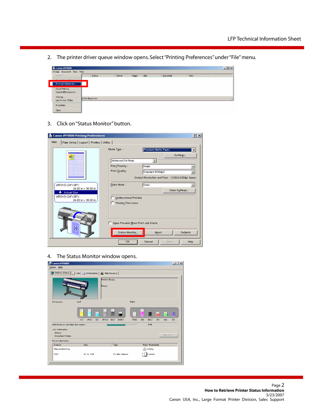 Canon IPF6100, IPF9000, IPF5000, IPF5100, IPF600 manual 