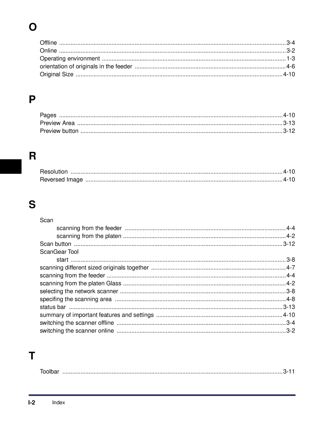 Canon iR Series manual 2Index 