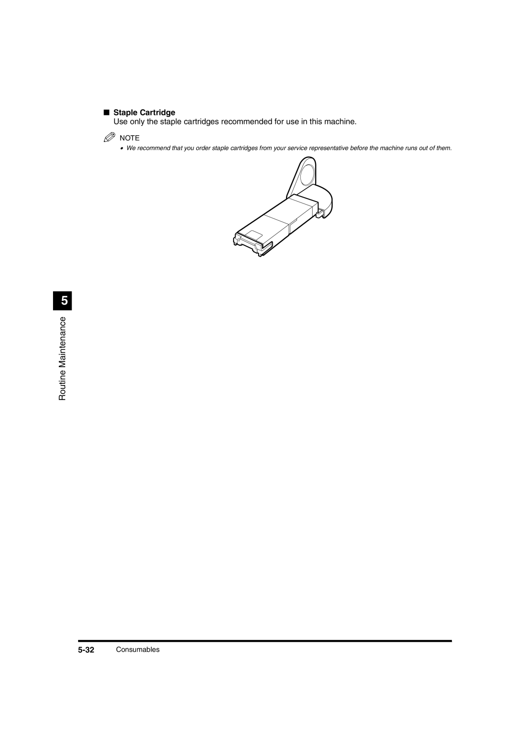 Canon IR1600 manual Staple Cartridge 