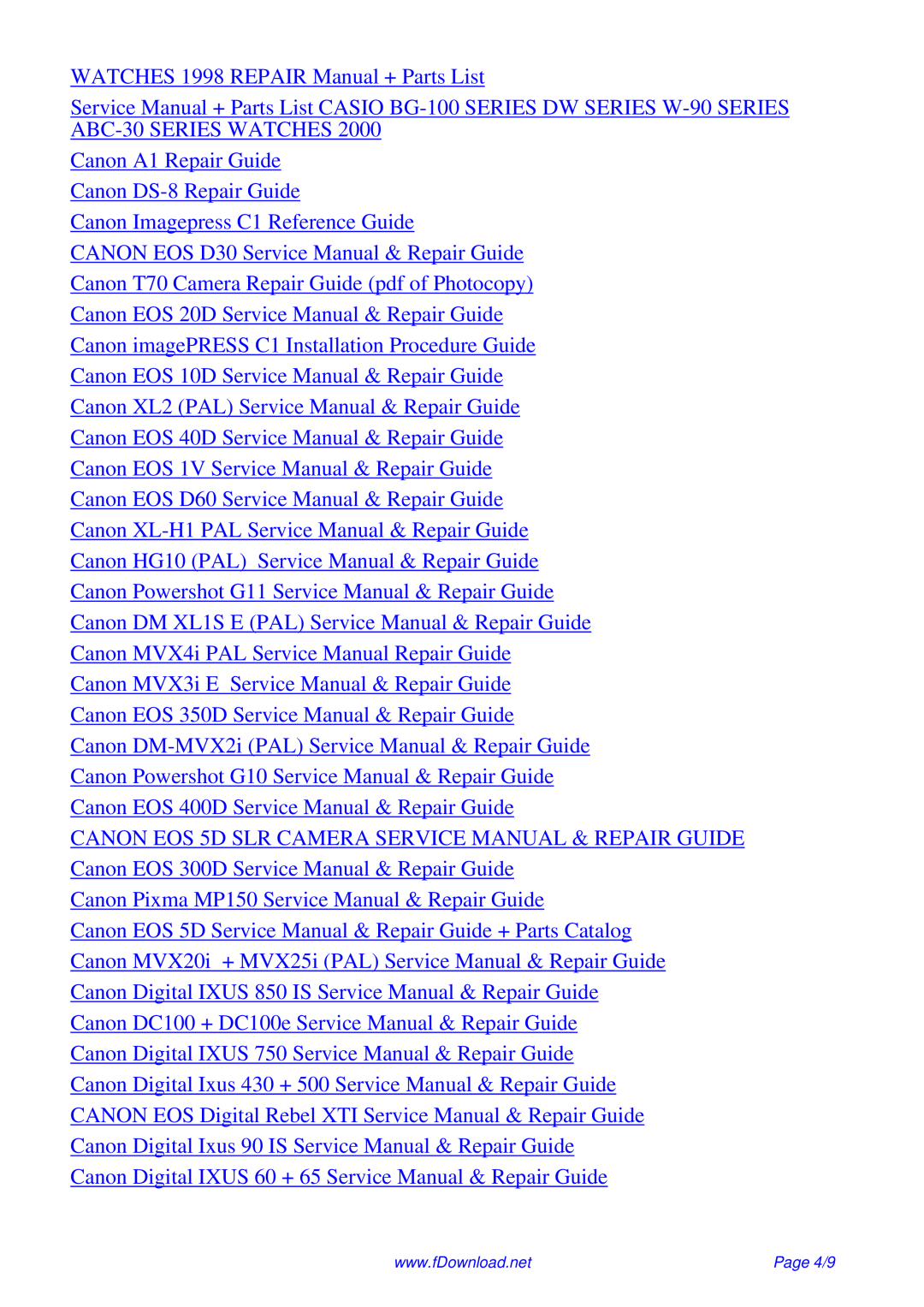 Canon ir3225 service manual 4/9 