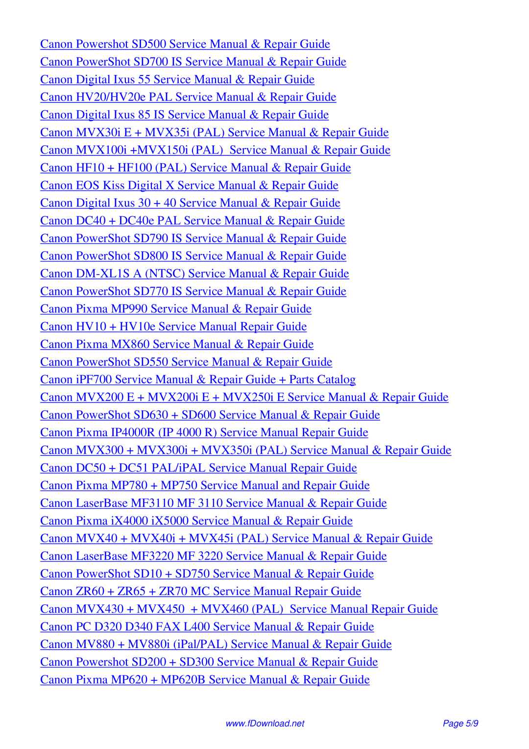 Canon ir3225 service manual 5/9 