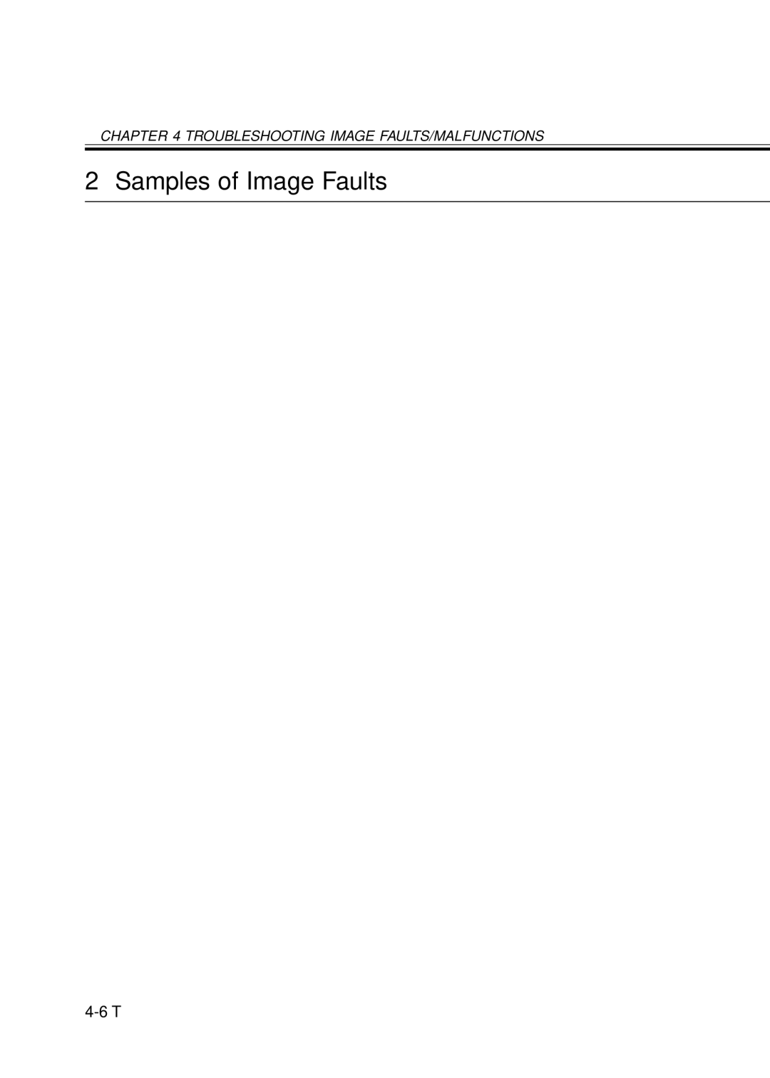 Canon IR3300, IR2800, IR2200 manual Samples of Image Faults 