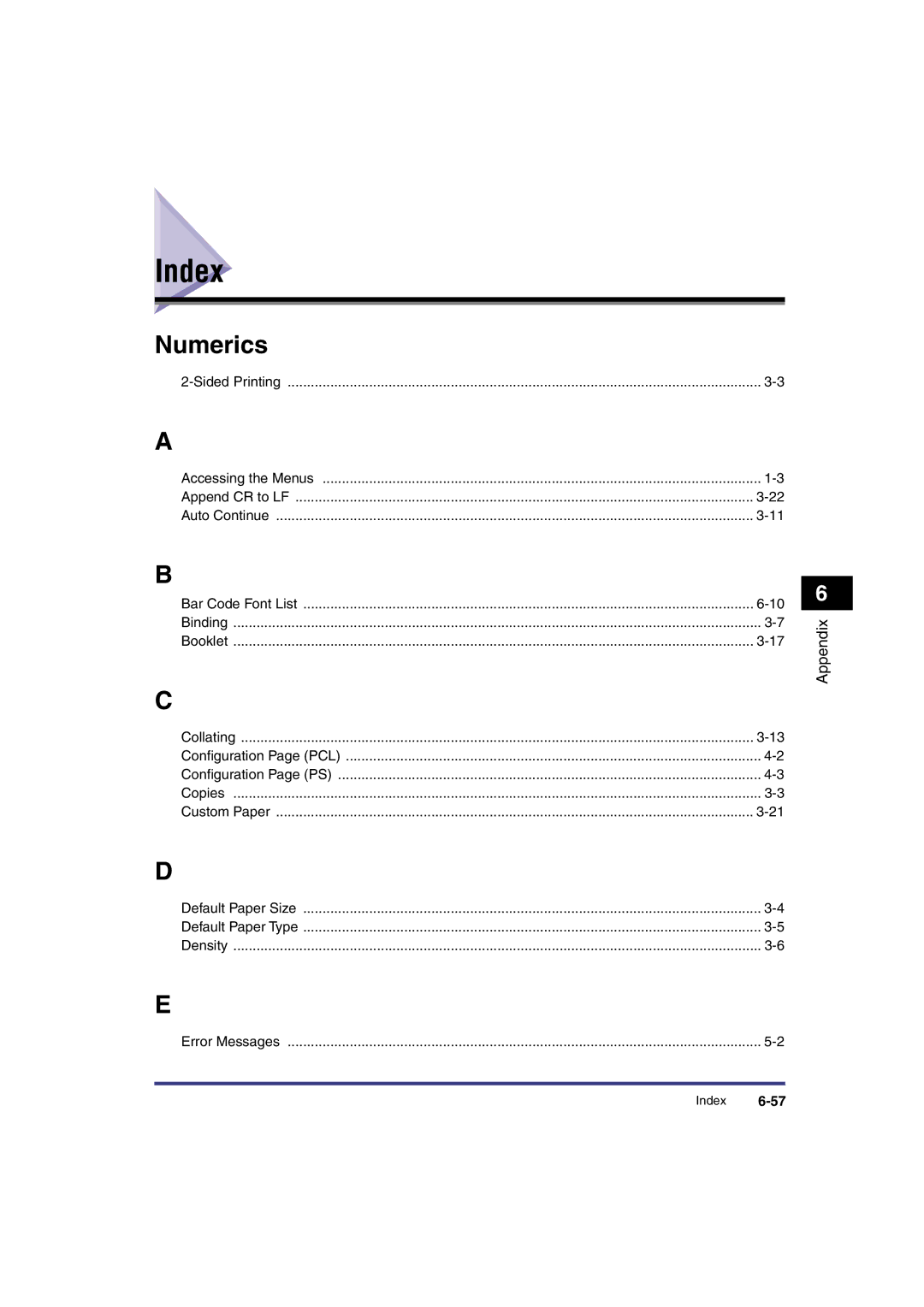 Canon IR3300 manual Index, Numerics 