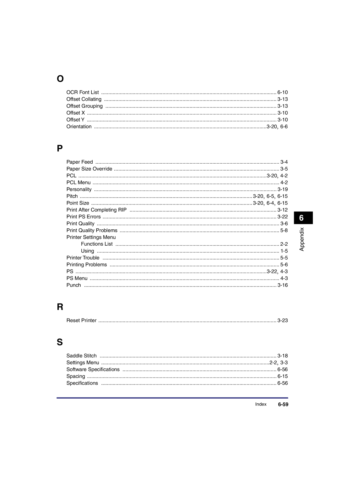 Canon IR3300 manual Printer Settings Menu 