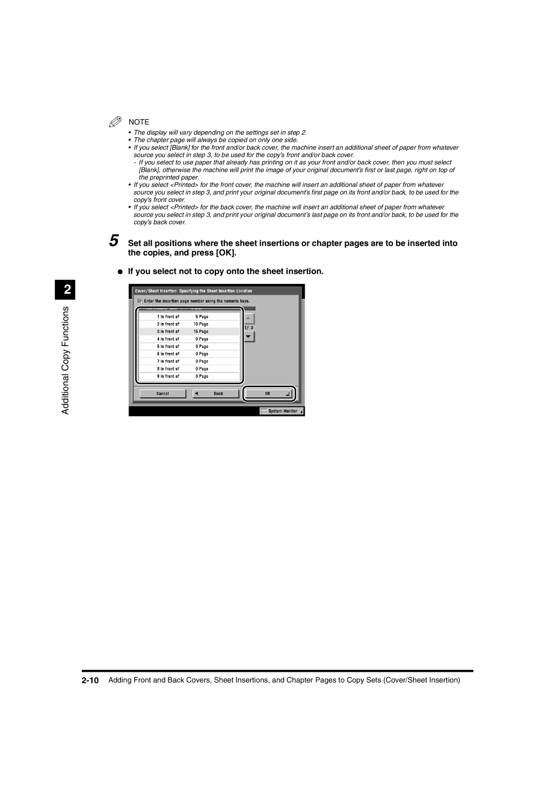 Canon IR3320N, IR2220I manual Additional Copy Functions 