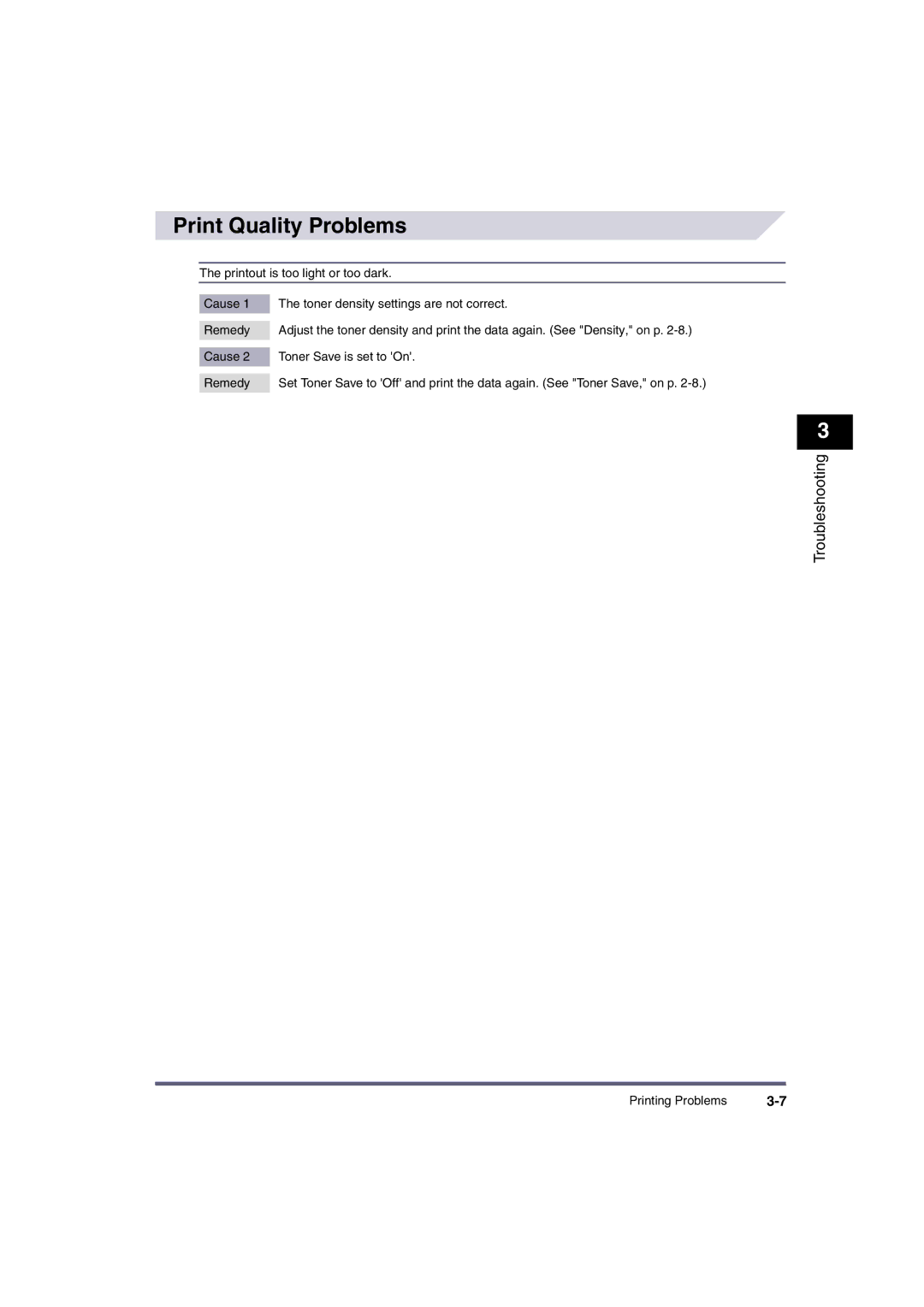 Canon iR2870, ir3570, ir4570, iR3530, iR2270, iR2230 manual Print Quality Problems 