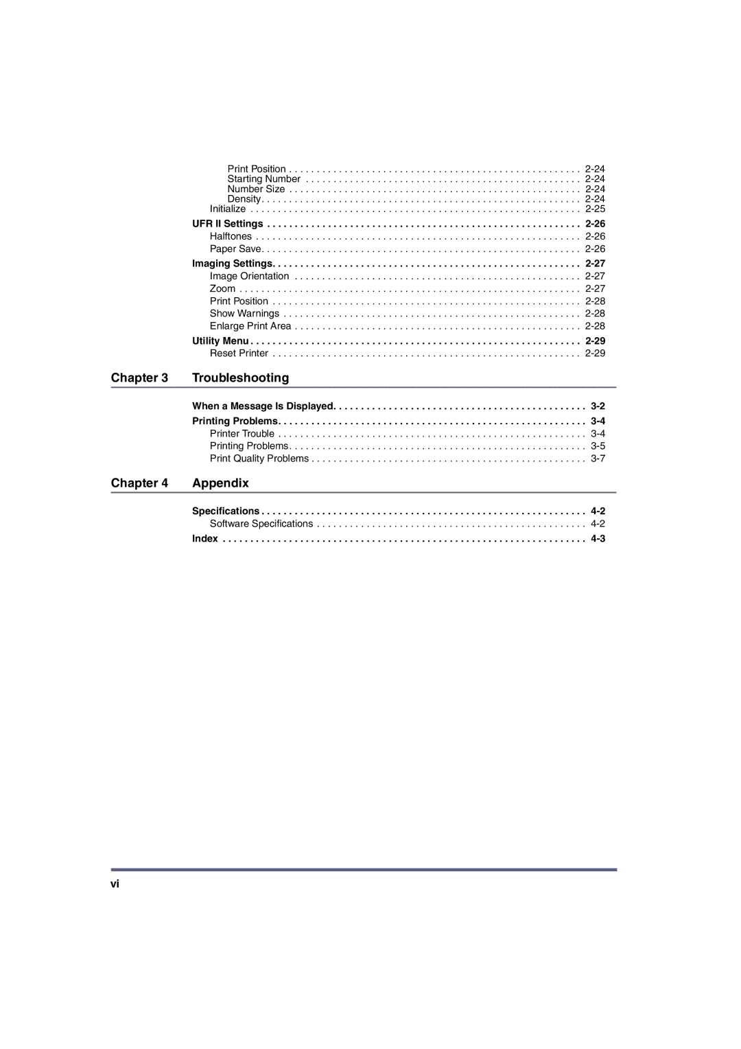 Canon ir3570, ir4570, iR3530, iR2870, iR2270, iR2230 manual Troubleshooting, Chapter Appendix 