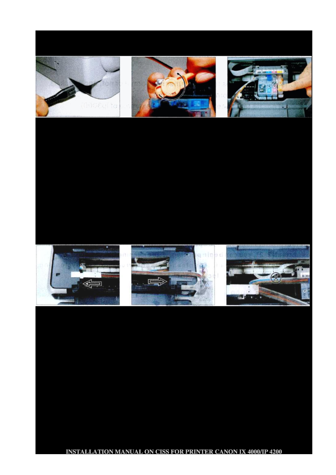 Canon IX 4000 installation manual Fix iron rack, Inspect the tube length, Adjust the ink tube length 