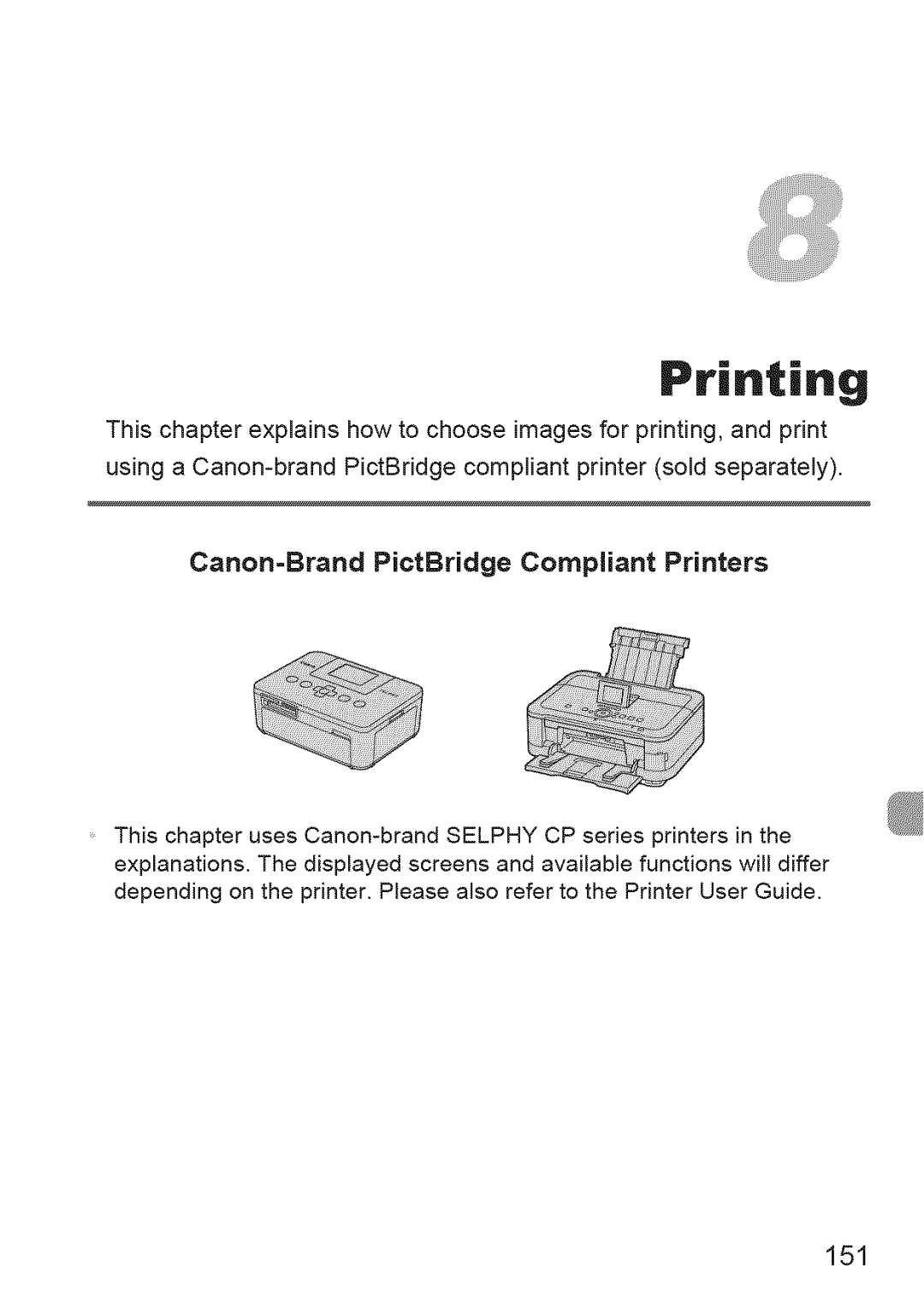 Canon IXUS 220HS manual Canon=Brand PictBridge Compliant Printers, 151 