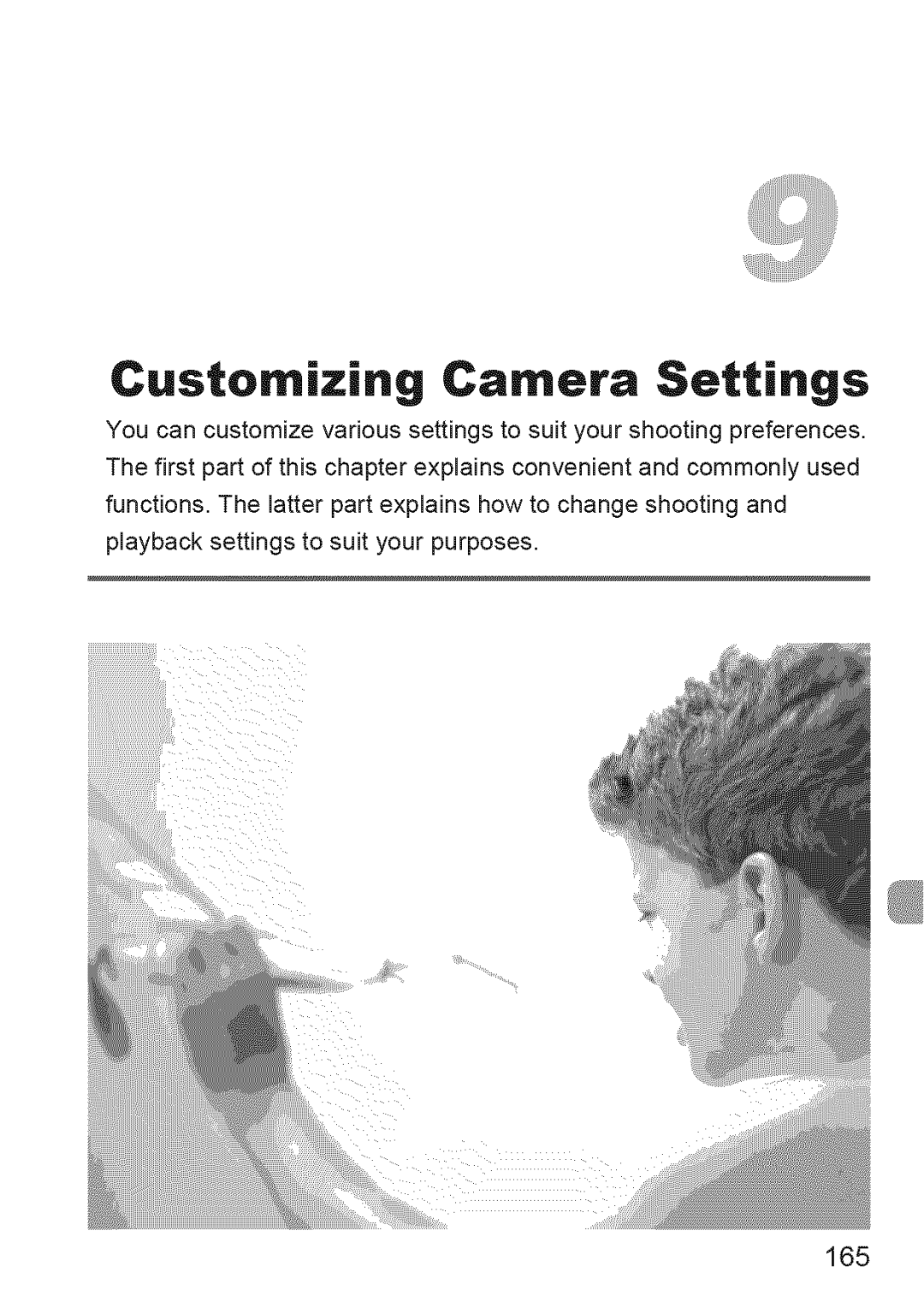 Canon IXUS 220HS manual Customizing Camera Settings, 165 