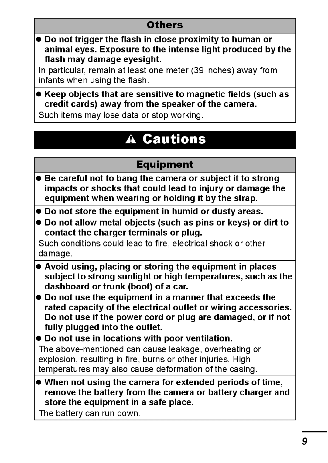 Canon IXUS 800 IS appendix Others 