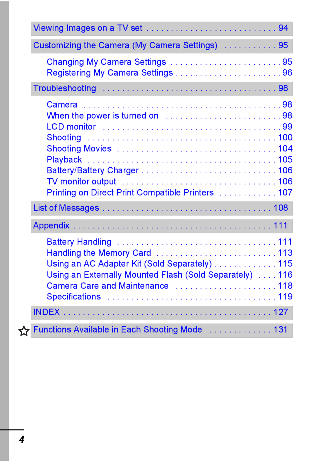 Canon IXUS 800 IS appendix 