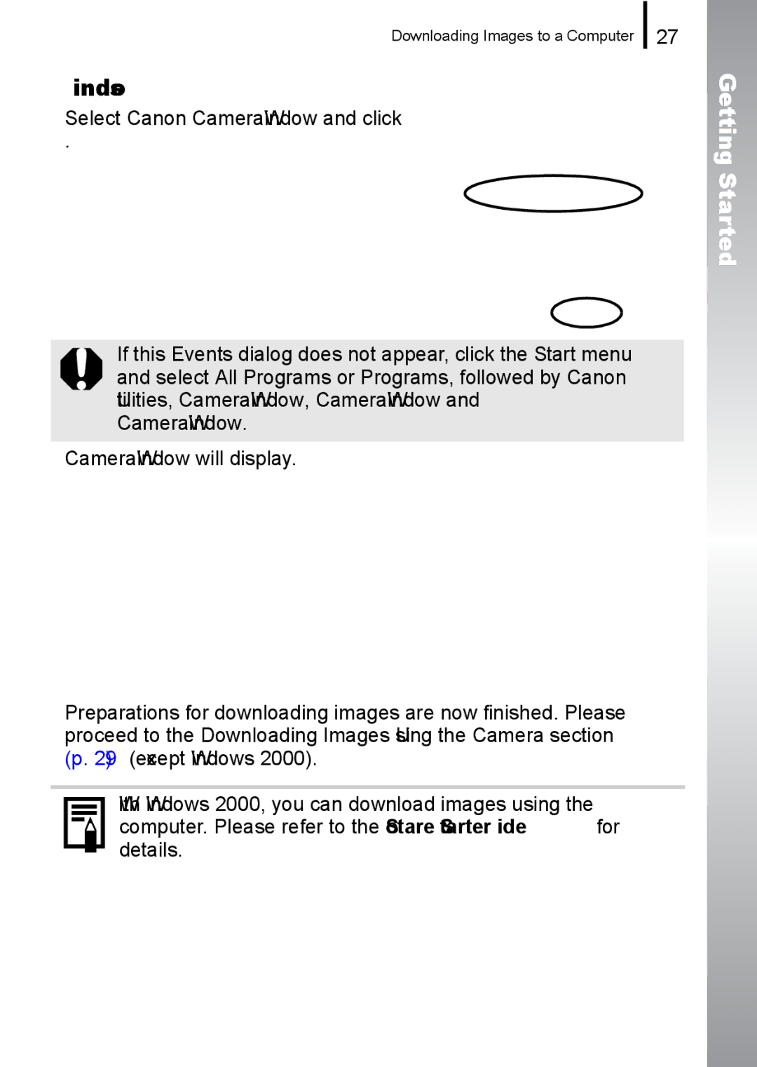 Canon IXUS 860 IS appendix Getting Started 