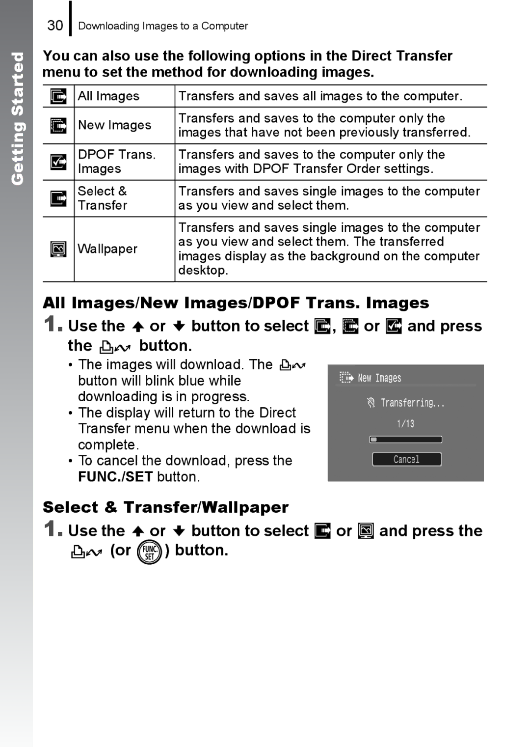 Canon IXUS82IS, IXUS 80IS manual Transfer As you view and select them 