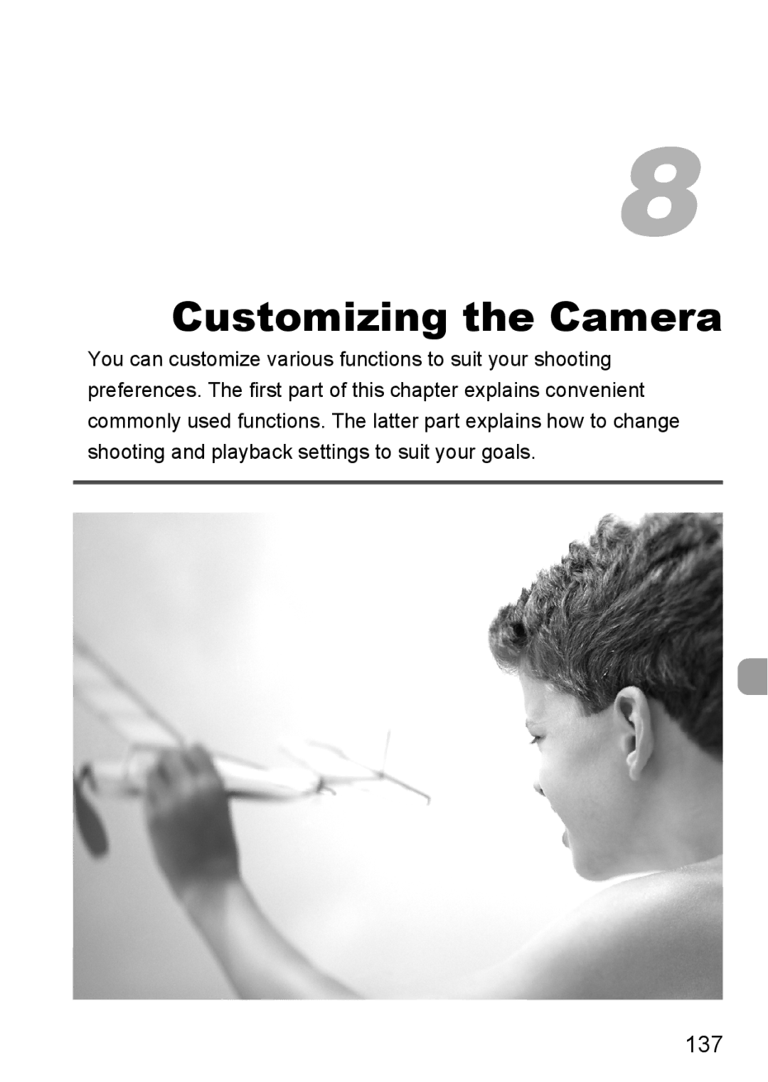 Canon IXUS980IS manual Customizing the Camera, 137 