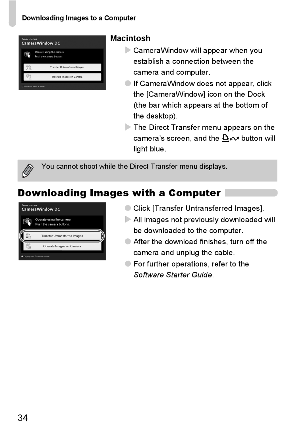 Canon IXUS980IS manual Downloading Images with a Computer 