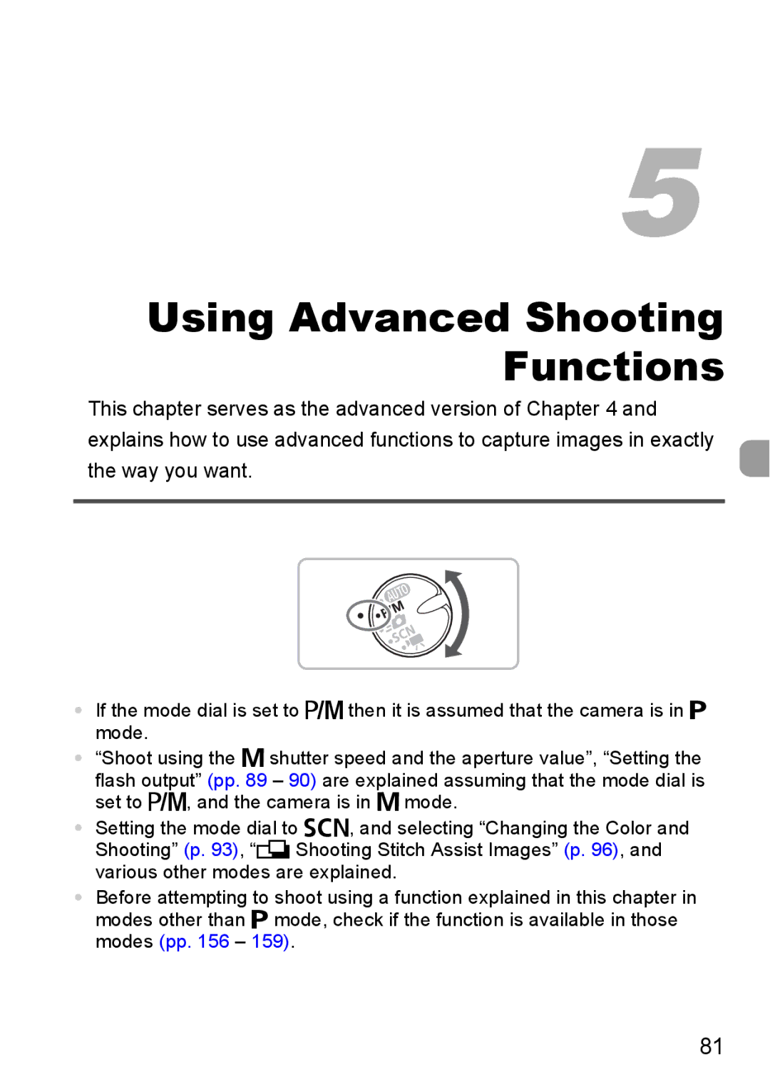 Canon IXUS980IS manual Using Advanced Shooting Functions 