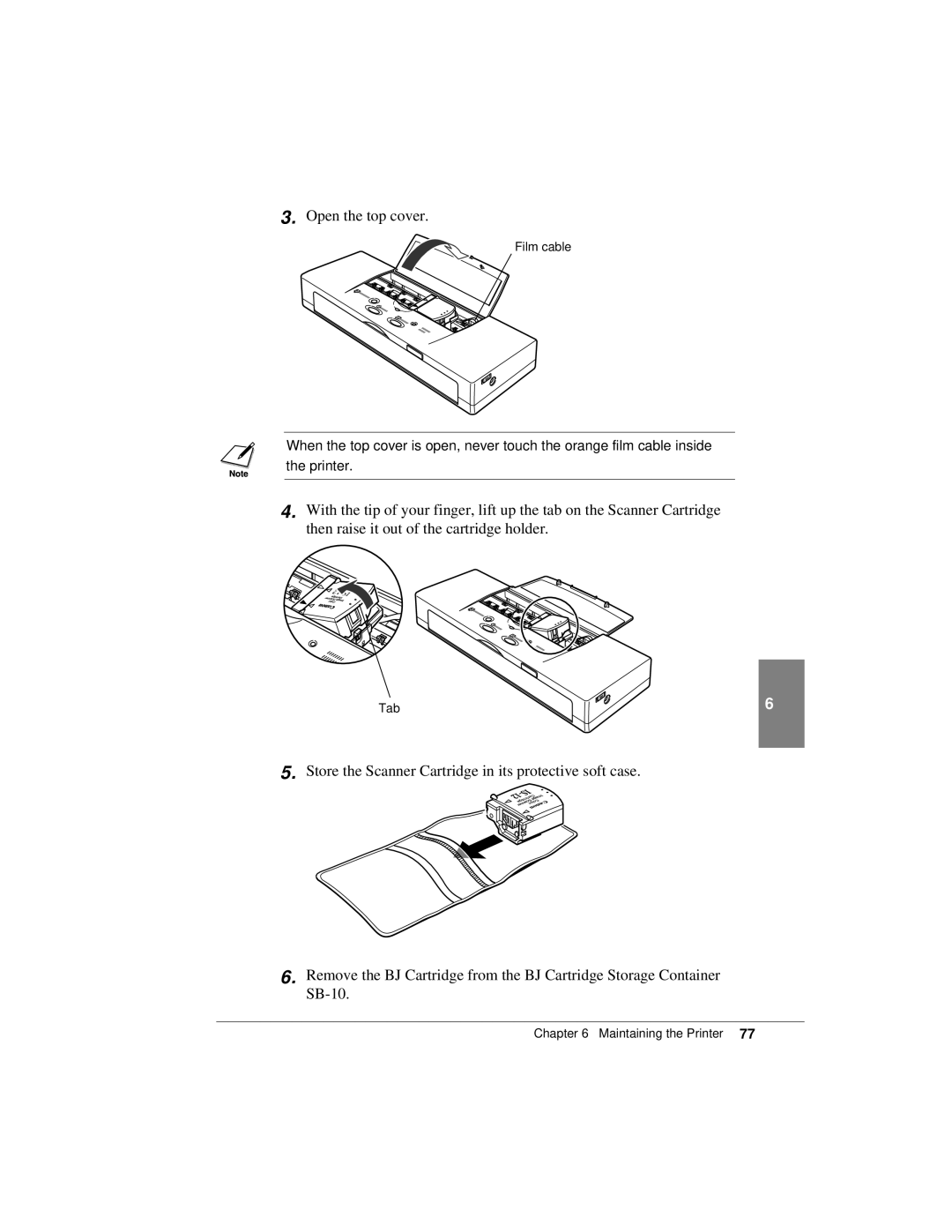 Canon K10158 manual Tab 