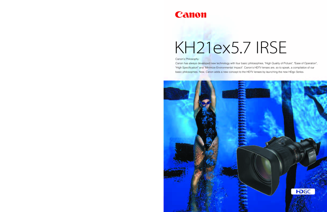 Canon KH21EX5.7 manual KH21ex5.7 Irse 