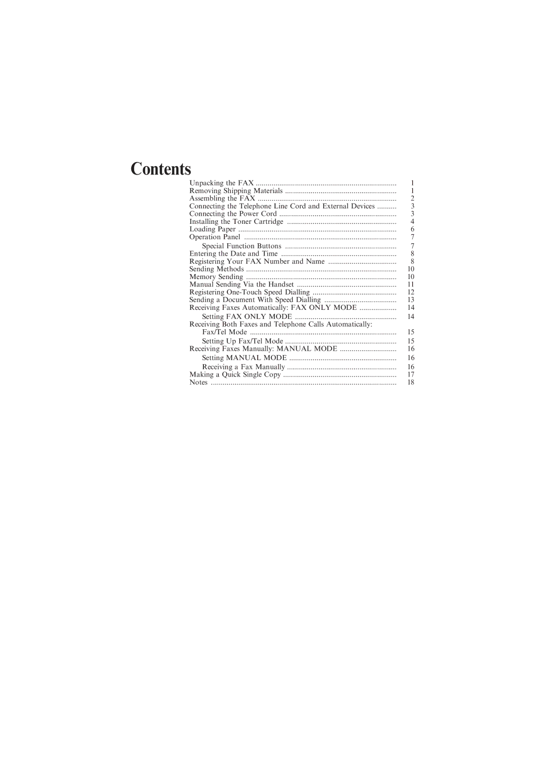 Canon L200 manual Contents 