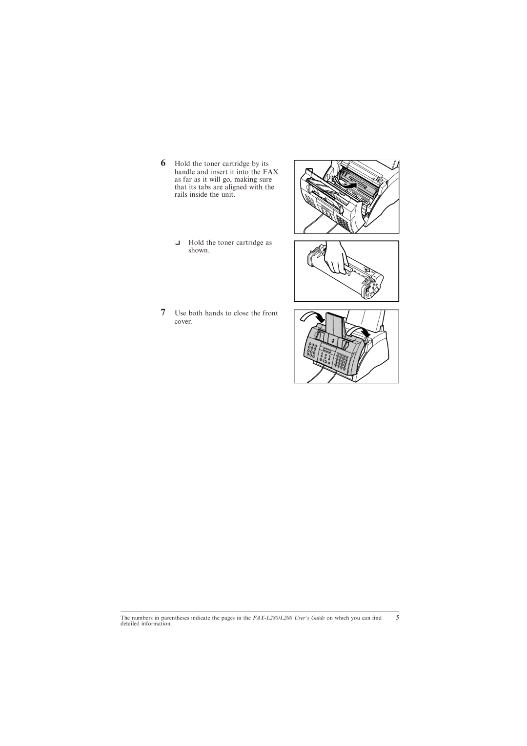 Canon L200 manual Detailed information 