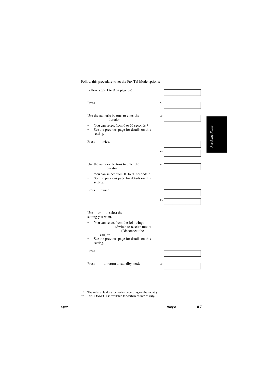 Canon L240, L290 manual Setting you want You can select from the following 