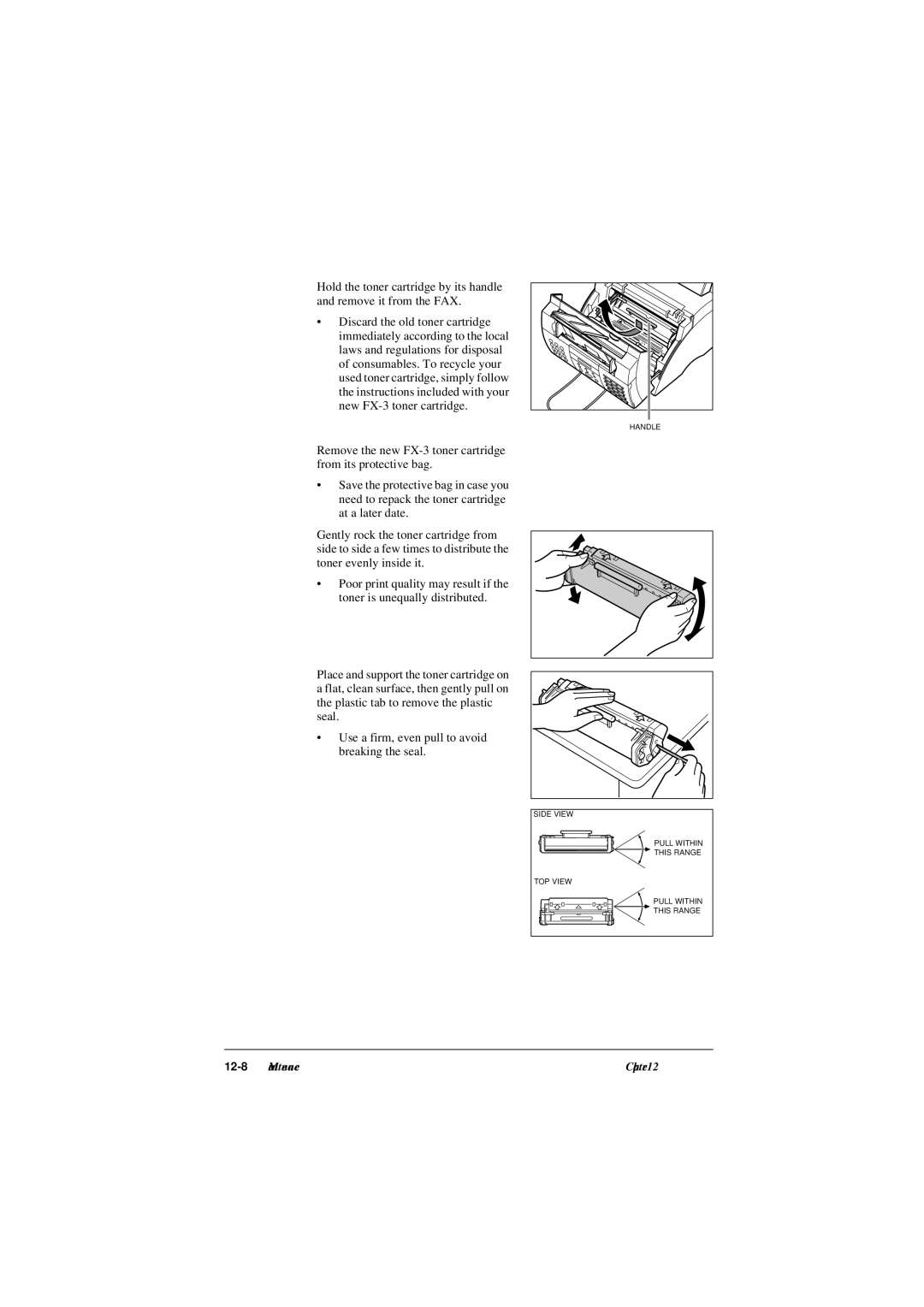 Canon L290, L240 manual 12-8 