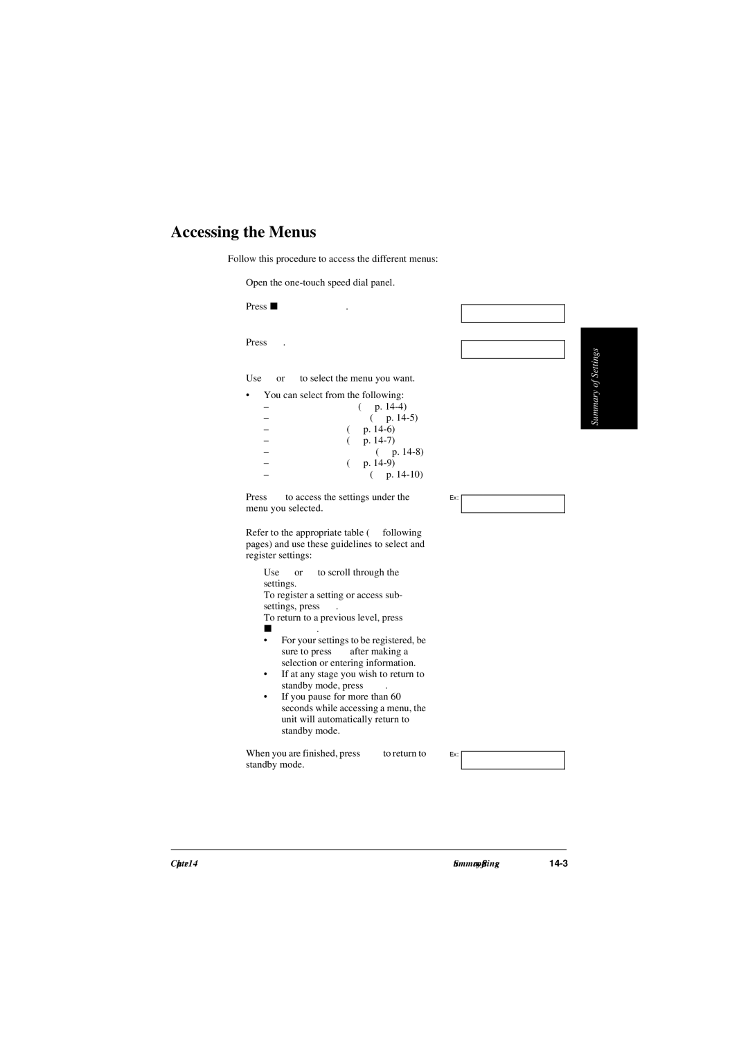 Canon L240, L290 manual Accessing the Menus, Registration 