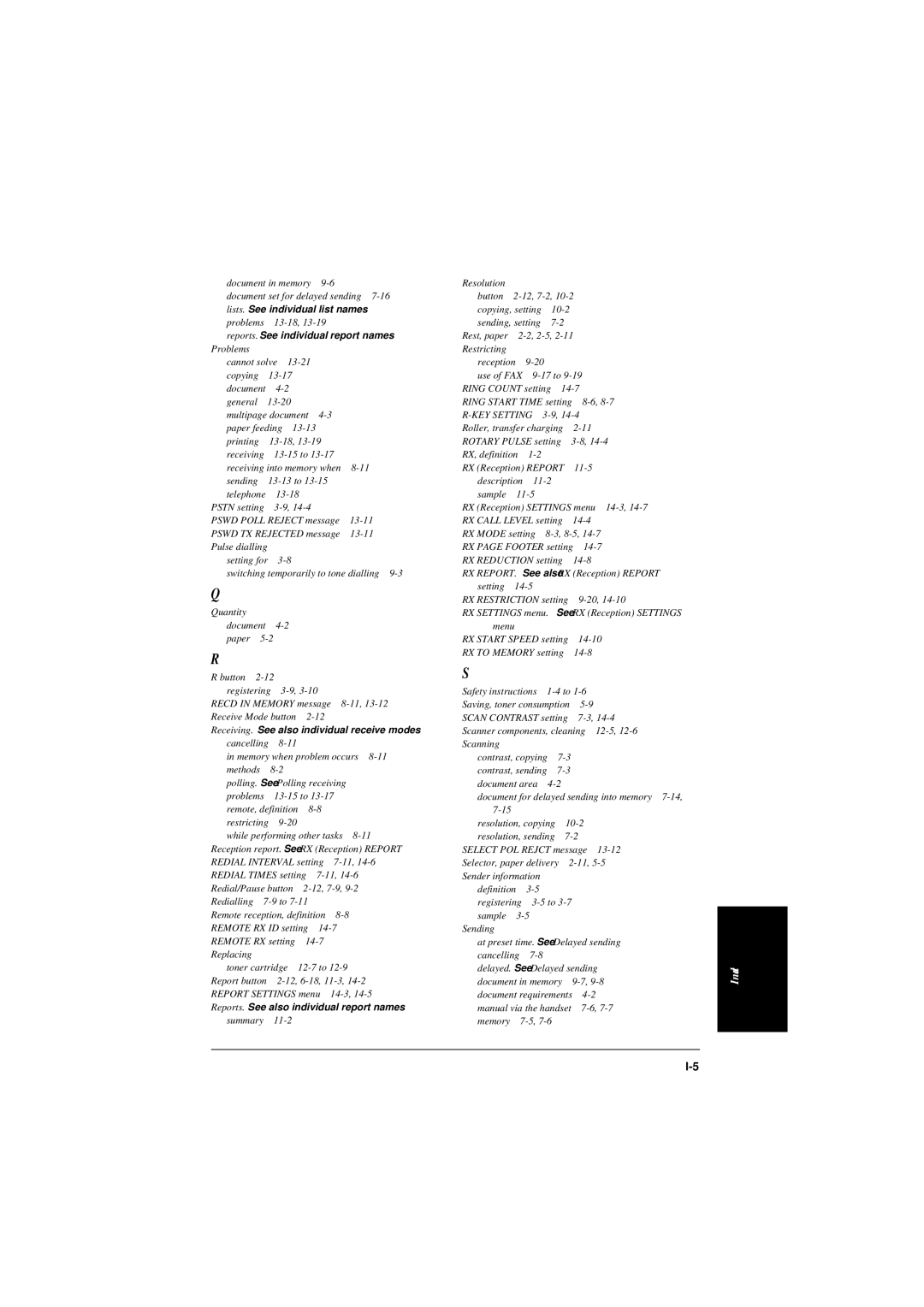 Canon L240, L290 manual Reports. See individual report names 