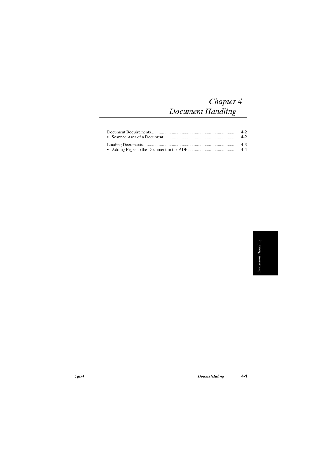 Canon L240, L290 manual Chapter Document Handling 