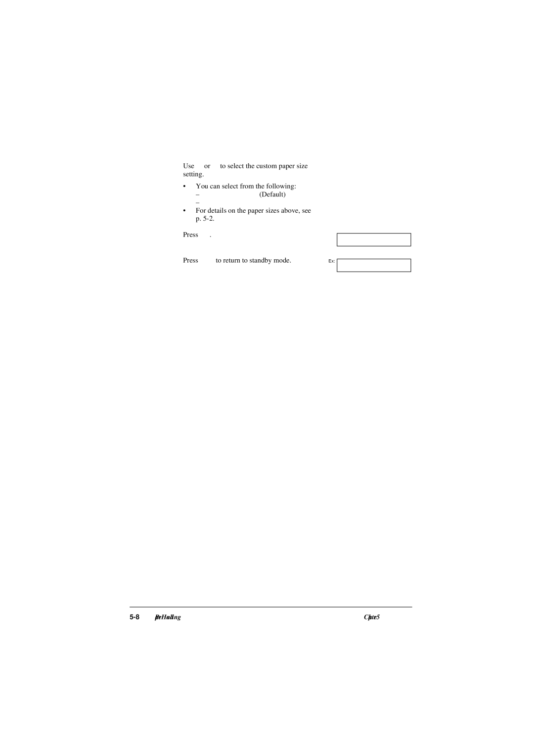 Canon L290, L240 manual CUSTOM2/SHORT 