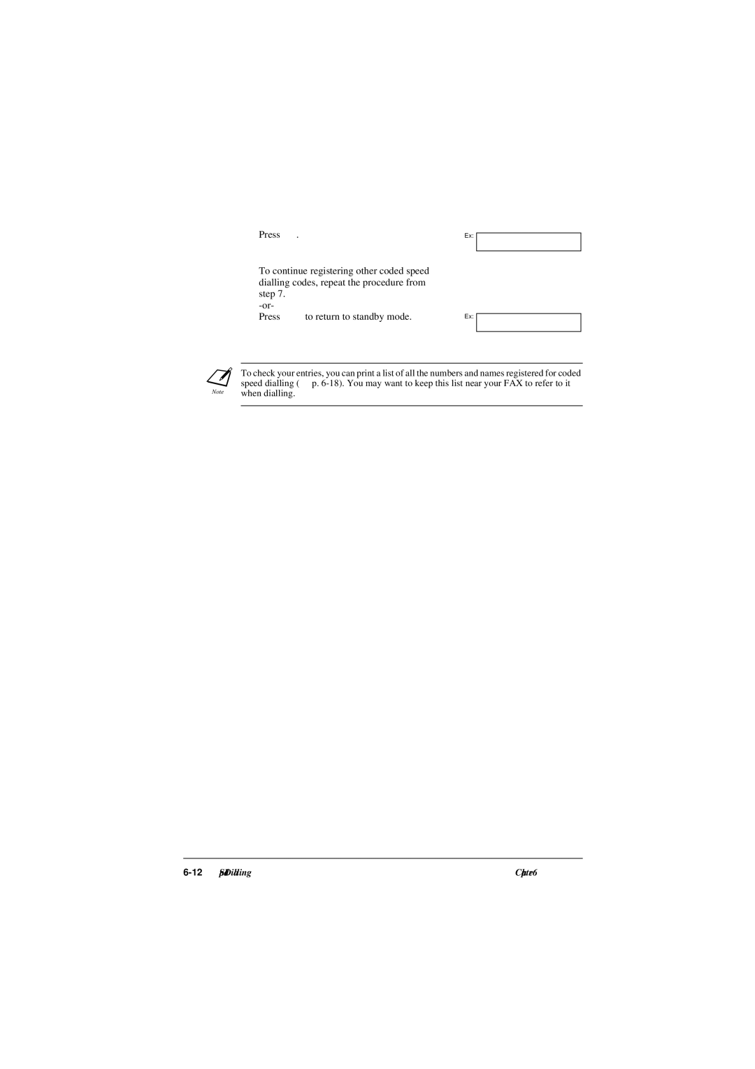 Canon L290, L240 manual When dialling 