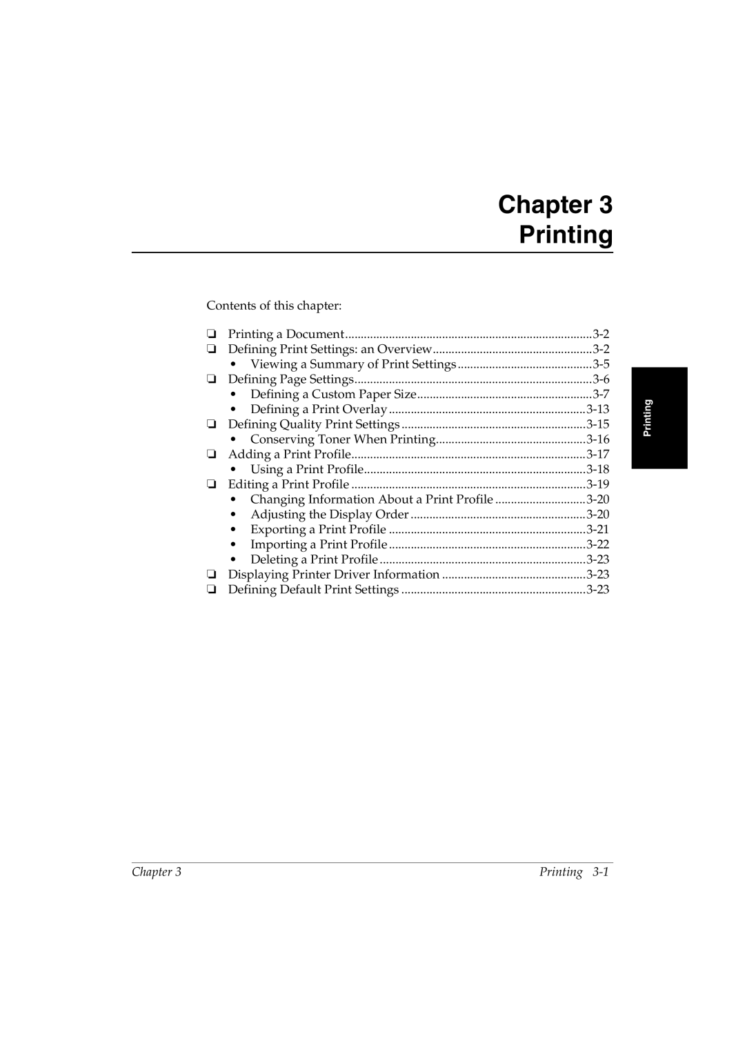 Canon L290 manual Chapter Printing 