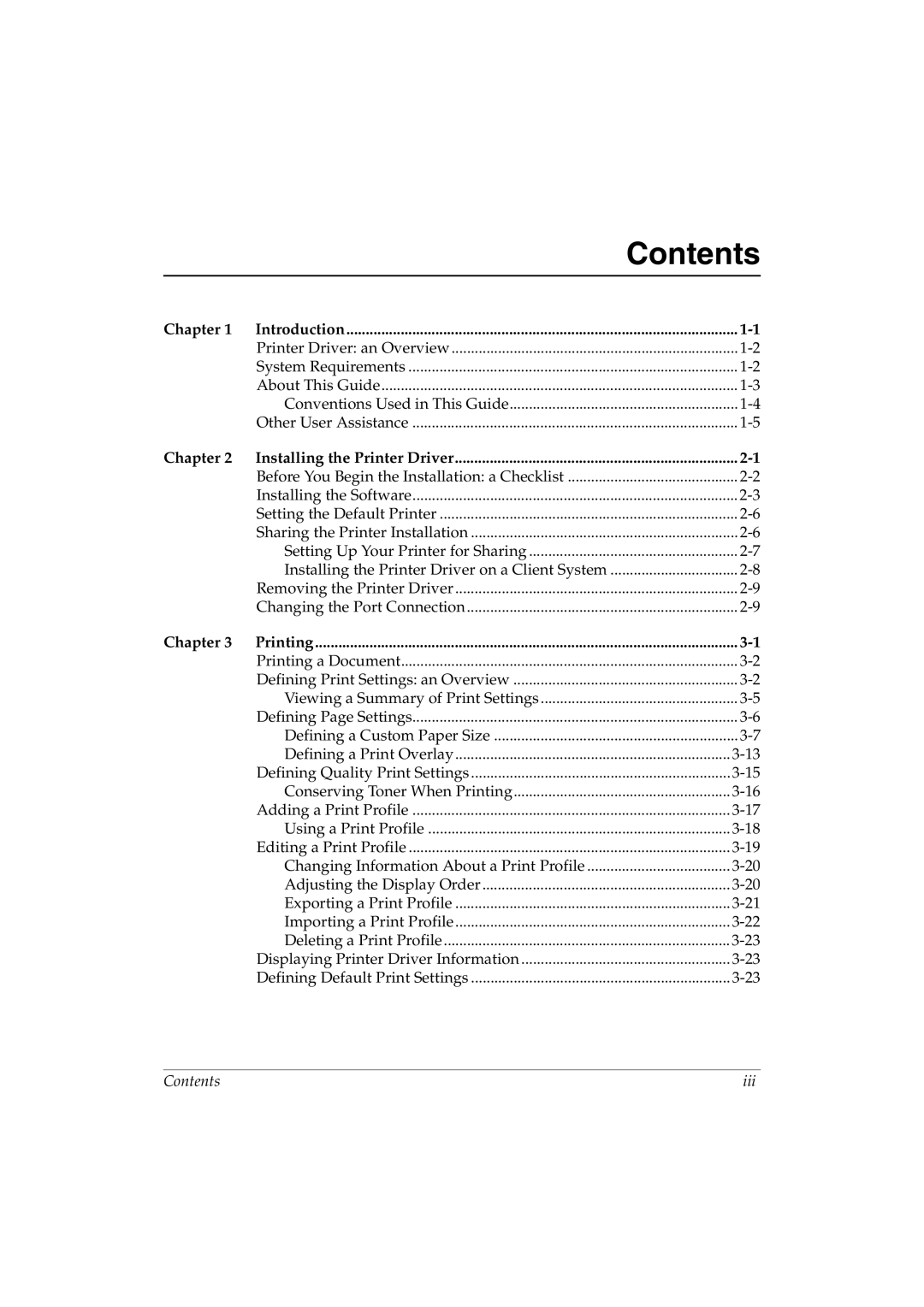 Canon L290 manual Contents 