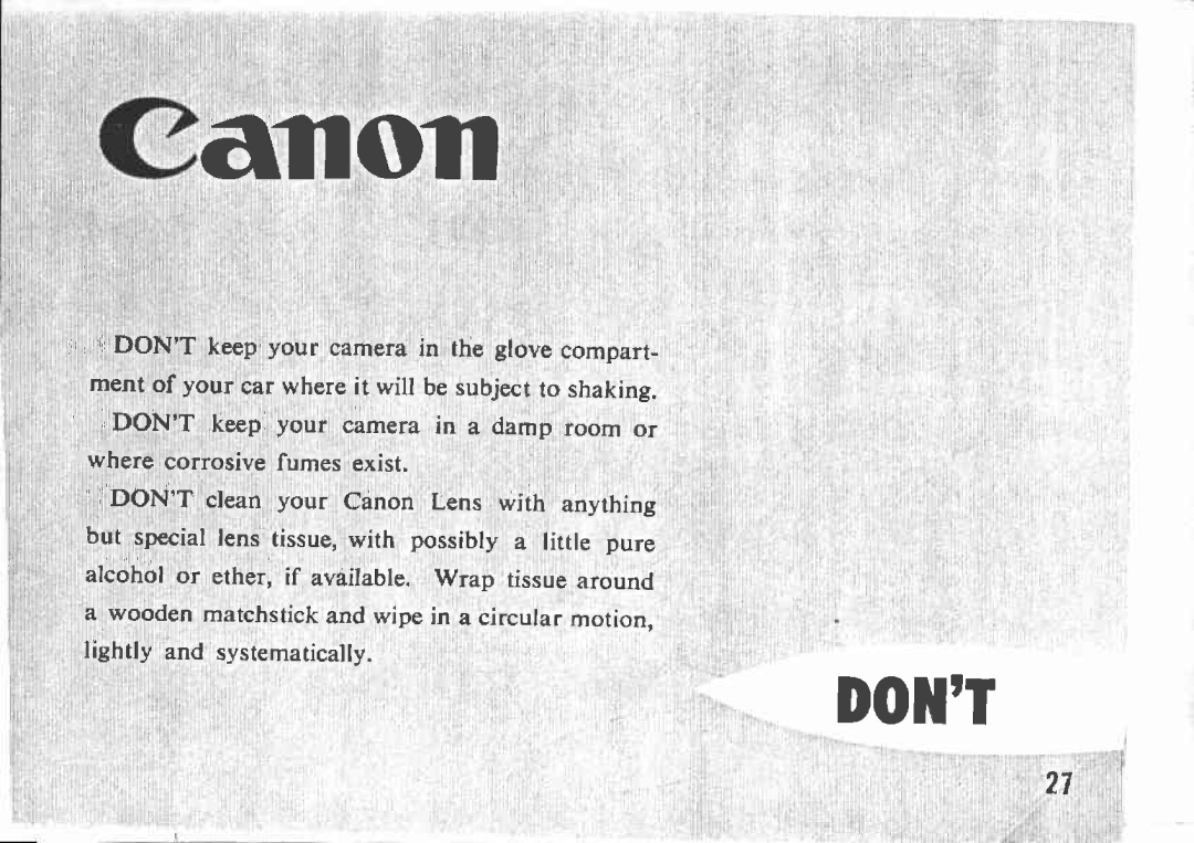 Canon L2, L3, L-1 manual 