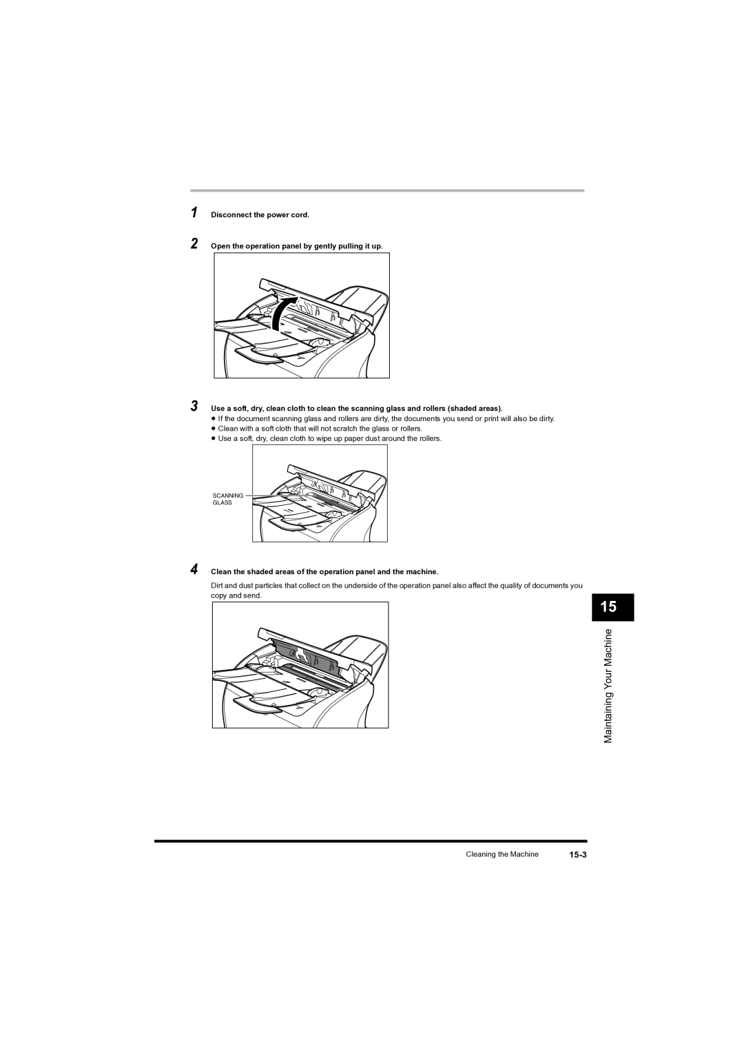 Canon L380S manual 15-3 