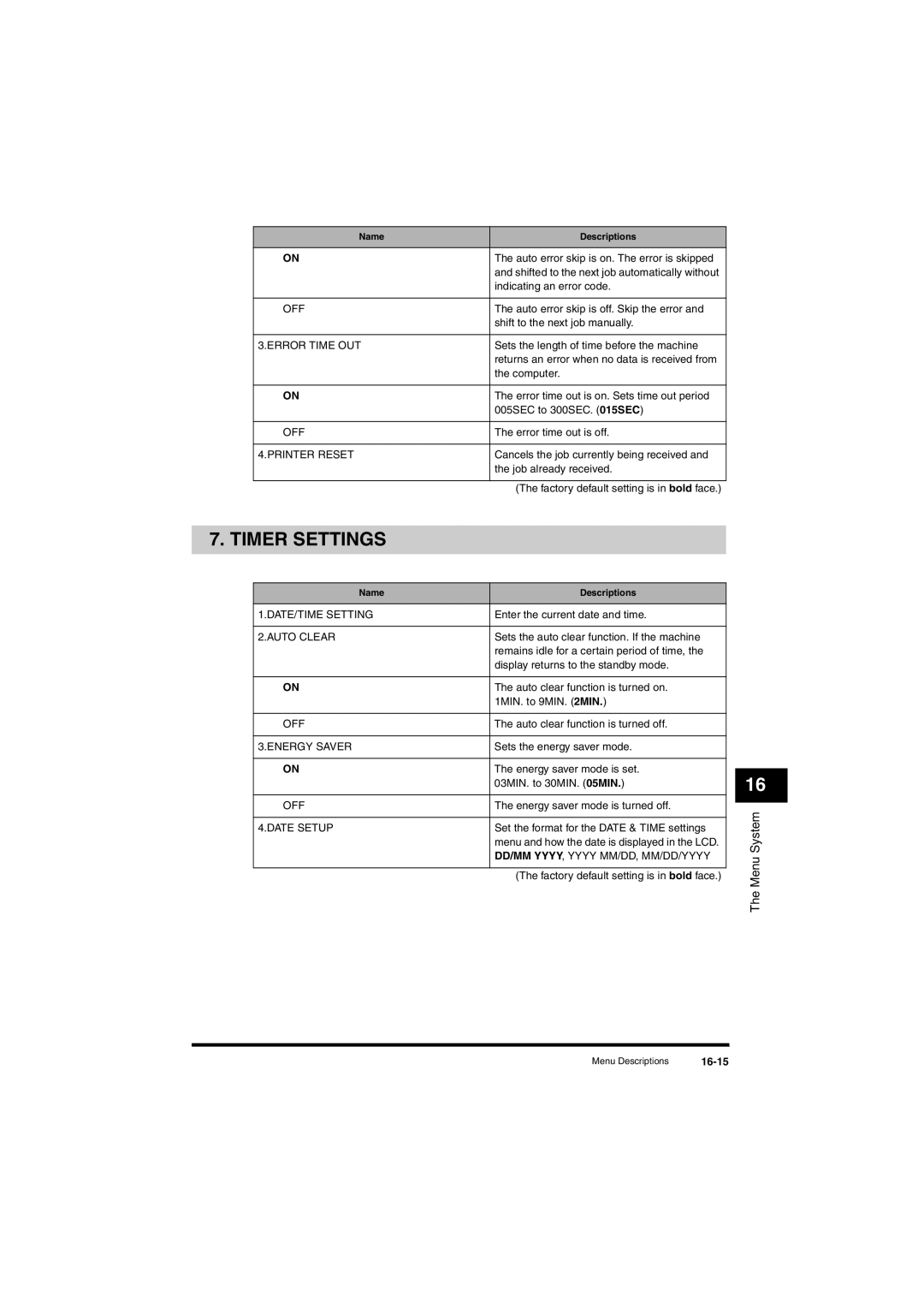 Canon L380S manual 16-15 