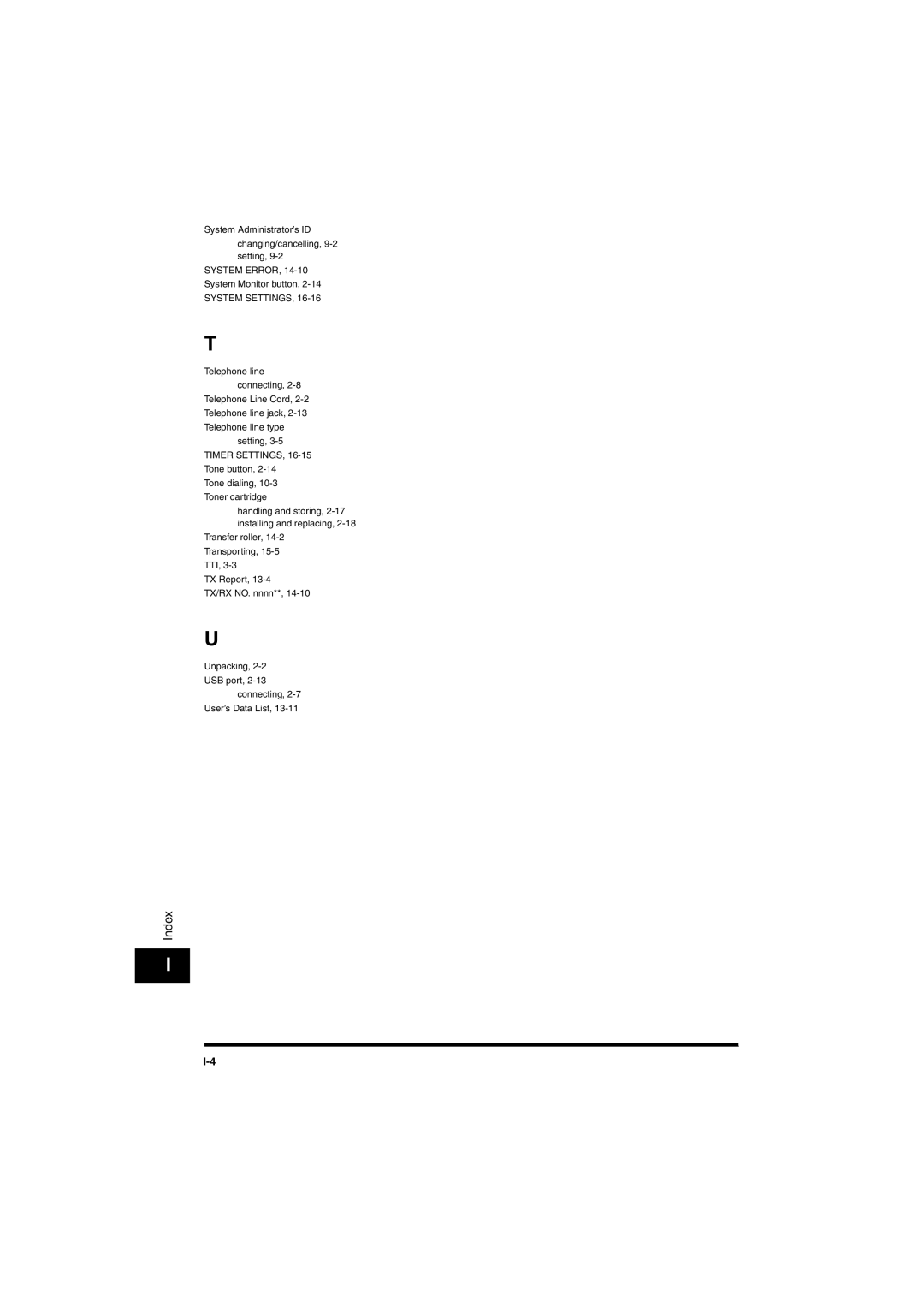 Canon L380S manual System Settings 