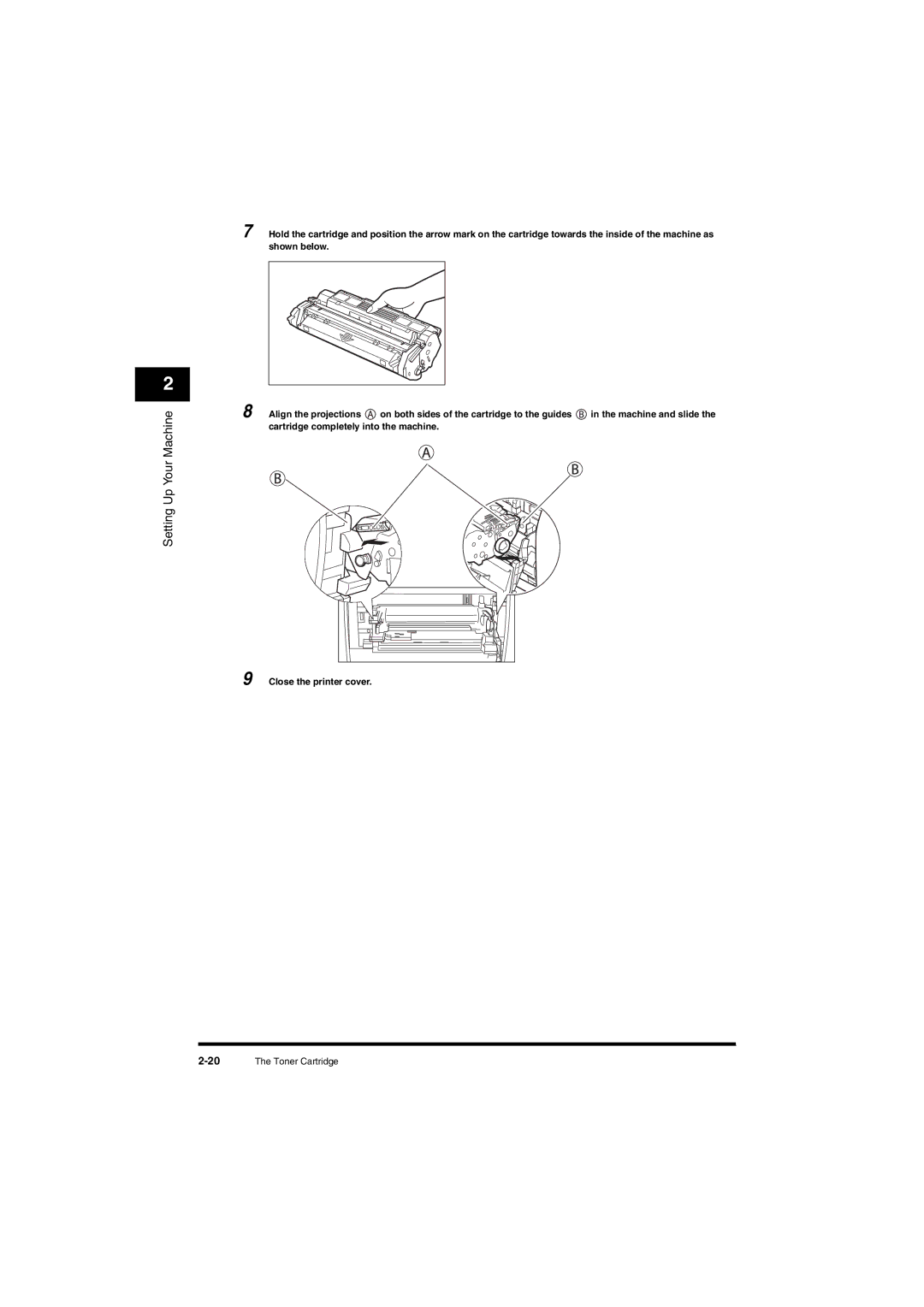 Canon L380S manual Setting Up Your Machine 