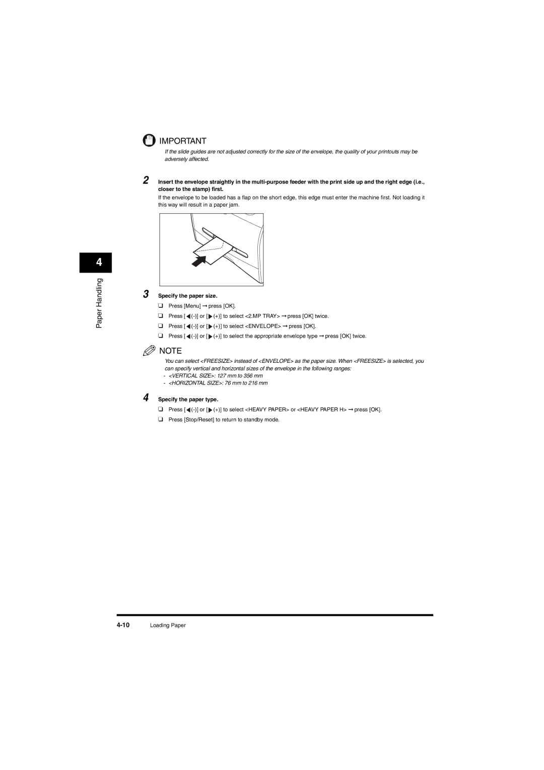 Canon L380S manual Paper Handling 