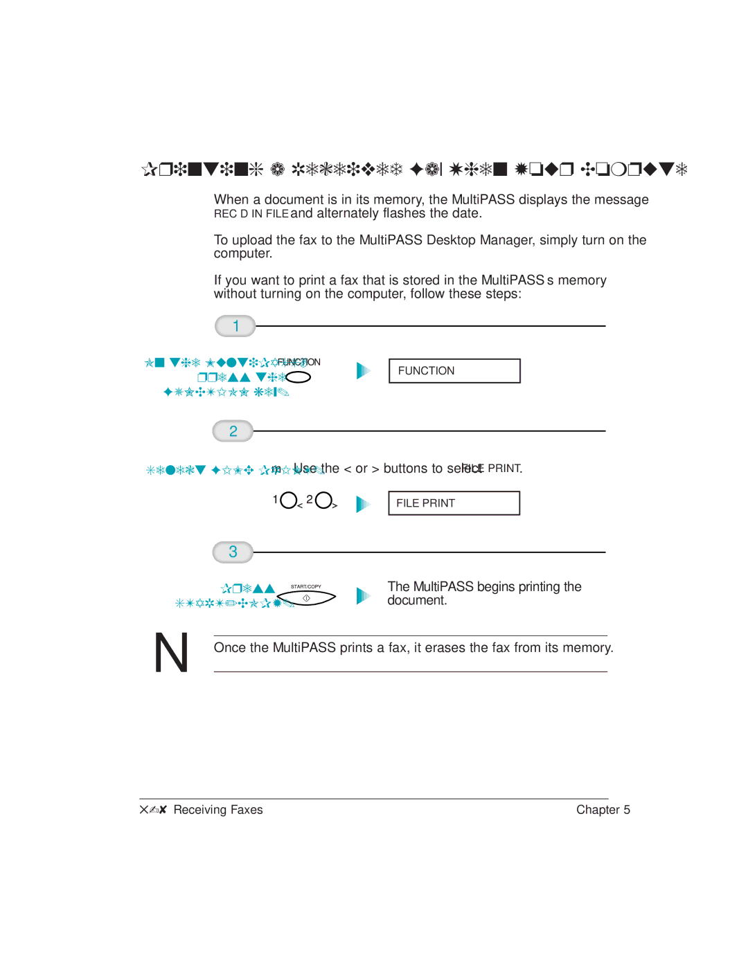 Canon L6000 manual Printing a Received Fax When Your Computer Is Off, Start/Copy 