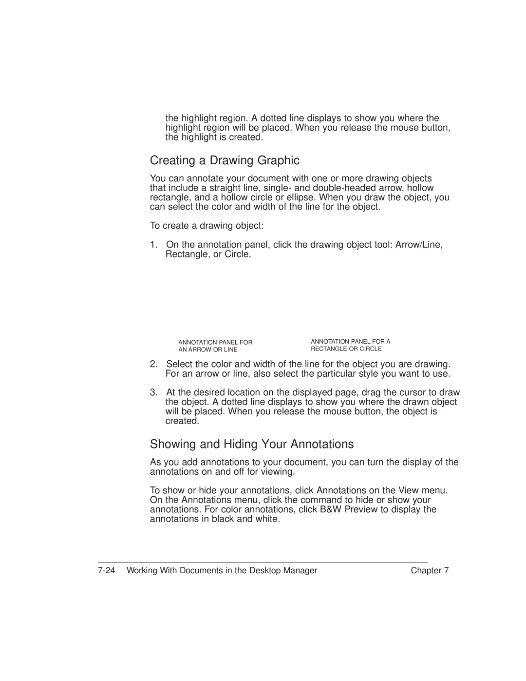 Canon L6000 manual Creating a Drawing Graphic, Showing and Hiding Your Annotations 