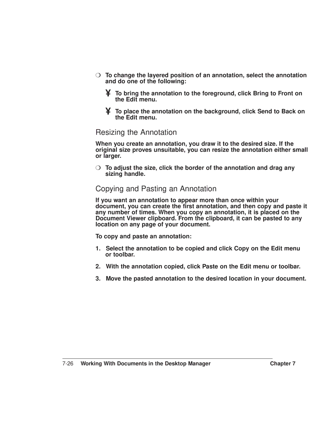 Canon L6000 manual Resizing the Annotation, Copying and Pasting an Annotation 