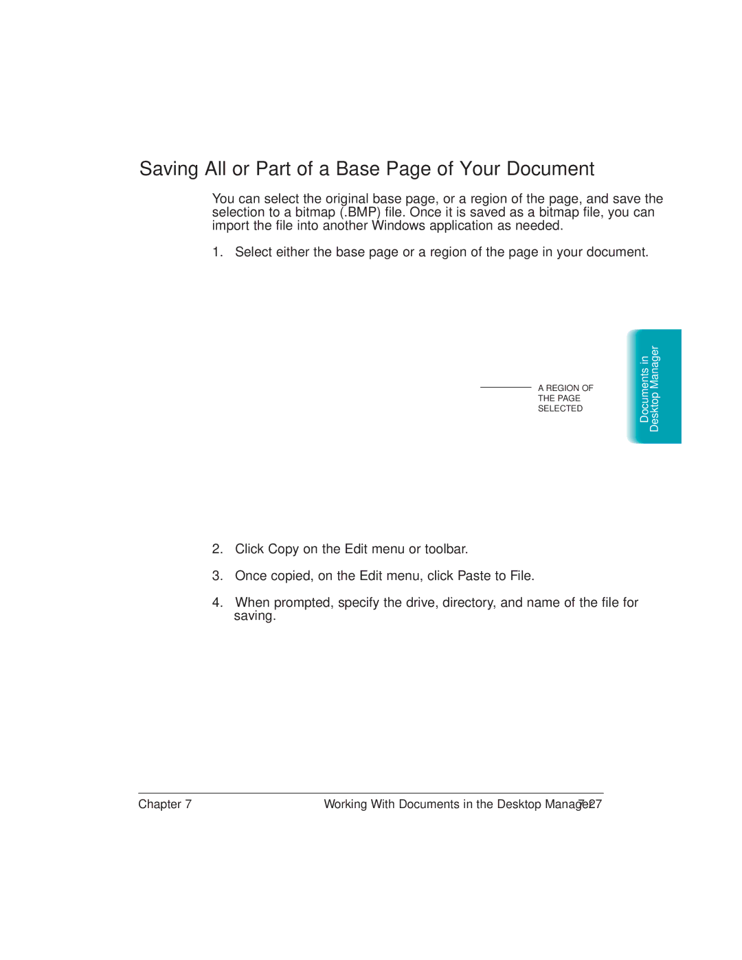 Canon L6000 manual Saving All or Part of a Base Page of Your Document 