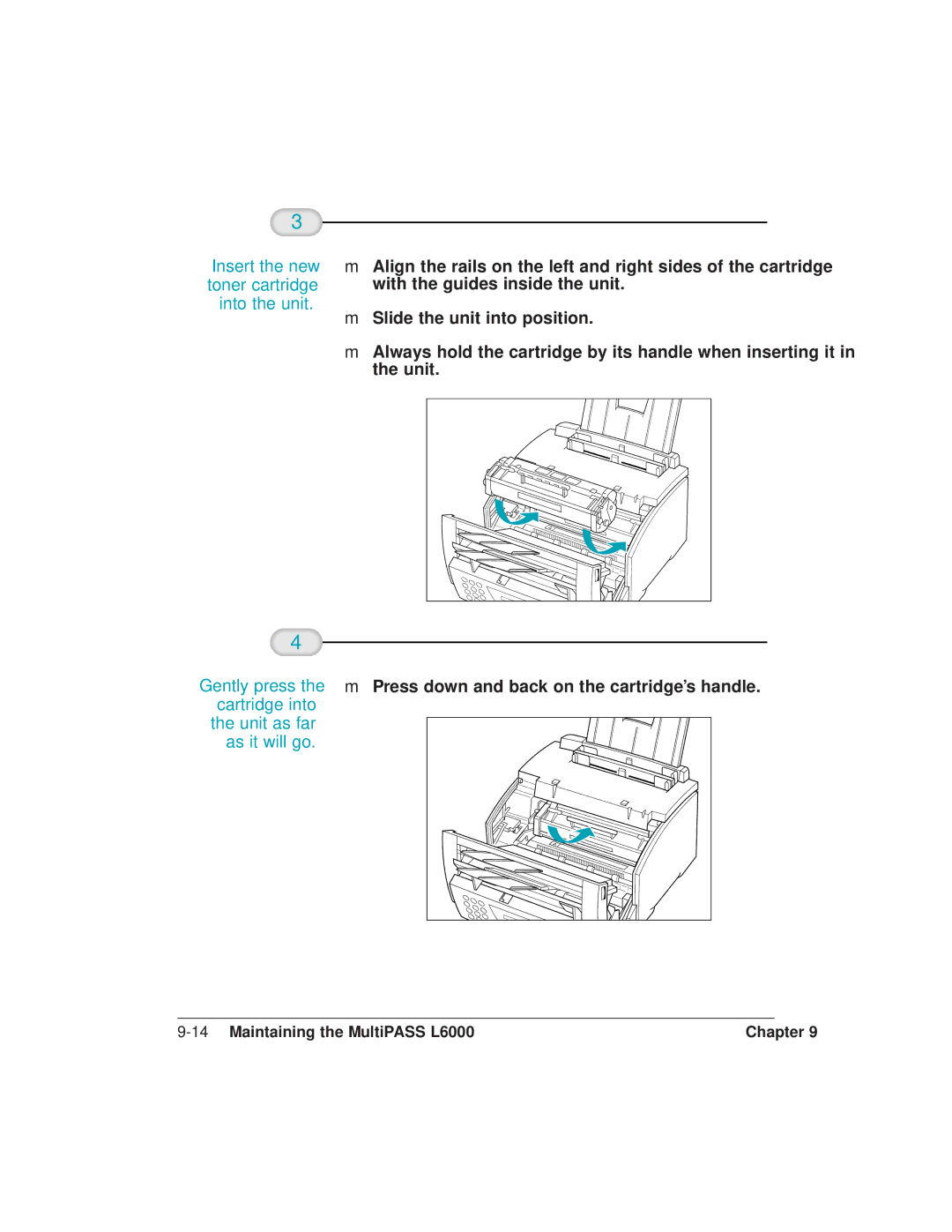 Canon manual 14Maintaining the MultiPASS L6000 Chapter 